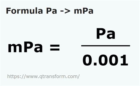 Convert Pa to MPa .